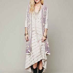 Free People Zip White Moon Cardigan - Size M